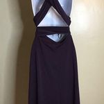 Dressy Collection Women’s Wrap Top Dress Sz. XS. Purple BridesMaidDress EUC Photo 2