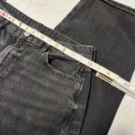 American Eagle  Curvy Super High Rise Baggy Wide Leg Black Wash Jeans size 12 Photo 4