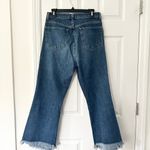 J Brand Julia High Rise Frayed Hem Crop Flare Ankle Denim Jeans in Romance 31 Photo 9