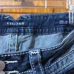 Vigoss  Women's Dark Blue Distressed Boyfriend jeans Photo 5