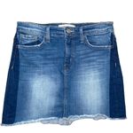 Vervet Flying Monkey Two Toned Denim Mini Skirt Size 27  Photo 1