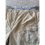 VTG LL Bean Convertible Pants Women Large Beige Nylon Outdoor Hiking Camp Casual Tan Photo 7