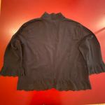 Phool open jacket Womans Size XL Black Cotton Lightweight eyelet artsy boho Photo 14