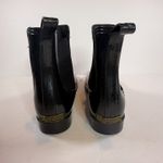 Juicy Couture  Rori Black Sparkle Rain Boots Ankle Style Pull On Waterproof Sz 10 Photo 4