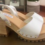 Steve Madden White Ocala Ankle Strap Platform Sandal Size 9.5/9 Photo 3