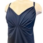 Lands End Swim Dress Black One Piece Swimsuit Swimdress 1X 18W Photo 1