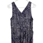 Motherhood Maternity  Navy Blue Chiffon Maxi Dress V Neck Size Medium Photo 10