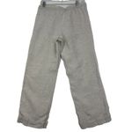 L.L.Bean Pants Womens 4 Beige Oat Linen Wide Leg Drawstring Coastal Beachy Tan Photo 2