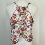 Very Cute Ambiance Apparel Floral Sheer Medium top Red Photo 1