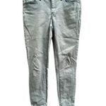 Jessica Simpson Women's Size 4 Pale Blue Denim Rolled Crop Skinny Jeans Stretch Photo 0