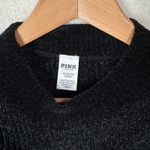 Victoria's Secret  PINK Chenille Crewneck Pullover Sweater Black XS 2024 Cozy Photo 2