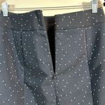 Ann Taylor Blue White Polka Dot Textured Lined Mini Pencil Skirt Office Siren 4 Photo 2