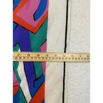 Pierre Cardin Vintage Scarf Womens Large Multicolor Abstract 100% Silk Italy 80s Photo 5