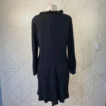 Gerard Darel Pablo‎  Black Ruffle Long Sleeve Dress Photo 6