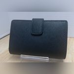 Michael Kors Wallet Jet Set Travel Black/Gold Bi-fold Snap Photo 1