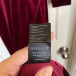Bardot Morgan Burgundy Velvet Dress Size 4 Midi Holiday Christmas Party Winter Photo 9