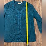 Victoria's Secret Victoria’s Secret Vintage Gold Label Blue Floral Kimono Button-down Pajama Top Photo 7