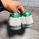 P448 John White Leather Suede Green Croc Sneaker Women EU36 US 6-6.5 Photo 3