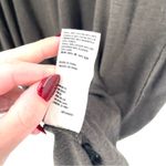 Free People WE THE  Olive Green Split Back Long Sleeve Tunic High Low Trapeze Top Photo 5