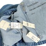 FAVORITE DAUGHTER Carly Cargo Denim Jacket, Highway, XL Blue Photo 15