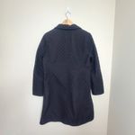 Hilary Radley ‎ Black Lightweight Quilted Button Up Jacket Coat L Photo 3