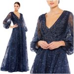 Mac Duggal  20283 Embellished Plunging Neck Gown, Size 4, New with Tag $798 Photo 6