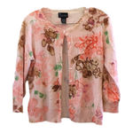 Ny Collection FINAL MARKDOWN Ladies  detailed cardigan sweater lrg Photo 0