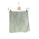 Suzette Collection  Olive Green Faux Suede Lace Up Skirt Size‎ Small Photo 5
