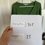 Baltic Born  green basket weave v-neck sweater size medium Photo 5