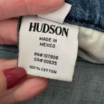 Hudson Jeans Blue Distressed Frayed Hem Shorts Overalls - M Photo 4