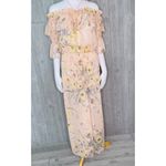 H&M  flora 2 piece off the shoulder crop too and pants sheer beach coverup outfit Photo 6