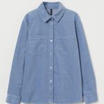 H&M  corduroy blue shirt Photo 0