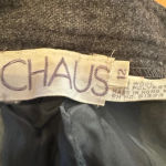 Chaus women's dark greywool blend pleated front‎ dress pant size 12 vintage Gray Photo 2