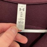 Under Armour UA Fitted ColdGear Reactor Graphic 1/2 Zip Sweatshirt Burgundy Red Photo 3