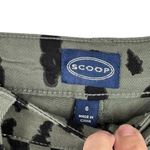 NWT Scoop Seamed Denim Barrel Jeans Wide Leg High Rise Leopard Print Olive SZ 6 Green Photo 12