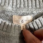 Lou & grey  Womens Light Blue‎ Leopard Knit Sweater Small Photo 2