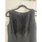 Maggy London Maggy‎ London Women's 4 Black Sheath Dress Ruffle Cocktail Event Formal Career Photo 1