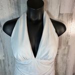 MiracleSuit NWT  White Ruched Halter Swim Dress | Sz 16 | Bridal | Tummy Control Photo 1
