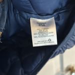 simply styled  Blue Long Puffer Vest Photo 5