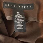 Apostrophe Y2K Vintage Size 10 Brown Swing Skirt Side Zipper Photo 4
