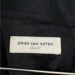 Dries Van Noten  Black Cropped Boxy Fit Blazer Jacket Photo 5