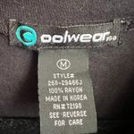 Vintage Y2K Black Cowl Neck Top 2000s Glam Minimalist 90s Classic Medium Photo 2