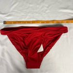 ANDIE Swim Size S Cherry Red Banded Cheeky Bottom Sexy Beach Classic Low Rise Photo 2