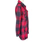 Lands' End  red and black buffalo plaid snap front jacket XS 2-4 Photo 2