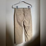 Spanx Stretch Twill Cropped Khaki Wide Leg Pant Size Medium Tan Photo 8