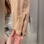 Free People  Light Pink Denim Motorcycle Style Jacket Photo 6