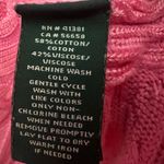 Ralph Lauren Lauren Cable Knit Boatneck Sweater Size XL Pink Long Sleeve Tunic Photo 3