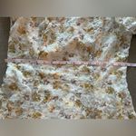 Unbranded Floral Maxi Dress Puff Sleeve Eyelet Embroidered Boho Medium Yellow Photo 4