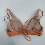 PQ SWIM PILYQ Citrine Skylar Halter Bikini Top SZ Small NWT Swim Shimmer Orange Photo 11