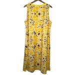 Floral‎ Yellow and Purple Sleeveless Dress Size 1X Photo 1